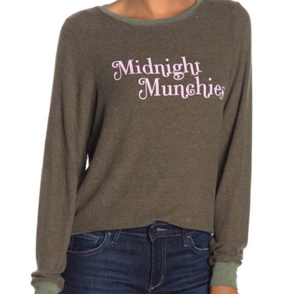 NEW Wildfox Midnight Munchies Pullover